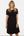 Umstands- & Stillkleid mit Tupfenärmeln – Schwarz