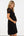 Umstands- & Stillkleid mit Tupfenärmeln – Schwarz