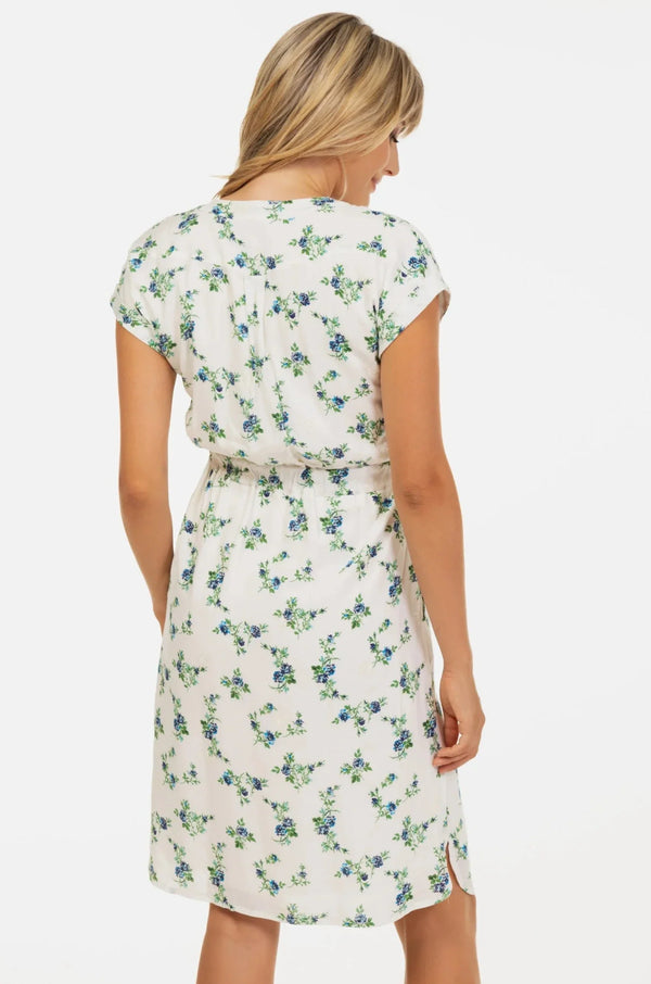 Umstands- und Stillkleid aus Baumwolle mit Stickerei