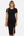 Figurbetontes Umstands- und Stillkleid mit Schlitz - Navy