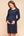 Elegantes dunkelblaues Umstands- und Stillkleid
