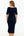 Tailliertes Umstands- & Stillkleid aus geripptem Baumwolljersey – Navy