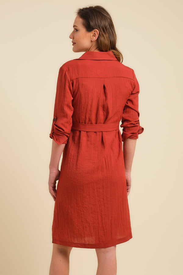 Umstands- und Still-Hemdblusenkleid