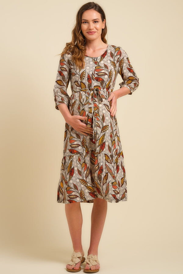 Umstands- und Stillkleid mit Volants