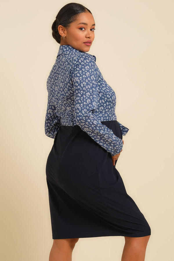 Umstands- und Still-Blusenkleid