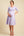 Ausgestelltes Umstands- und Stillkleid – Flieder