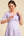 Ausgestelltes Umstands- und Stillkleid – Flieder