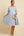 Ausgestelltes Umstands- und Stillkleid – Hellblau