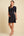 Umstandskleid aus Baumwolle mit Knotendetail – Navy