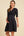 Umstandskleid aus Baumwolle mit Knotendetail – Navy