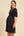 Umstandskleid aus Baumwolle mit Knotendetail – Navy
