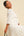 Umstands- & Stillkleid mit Volant und Crinkle-Struktur – Ecru