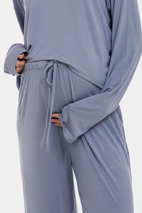 Ausgestellte Umstandshose aus weichem Tencel™ Modal - Lavendel