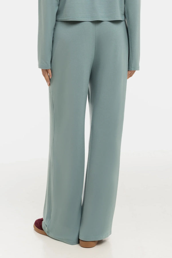 Ausgestellte Umstandshose aus weichem Tencel™ Modal - Salbeigrün