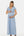 Umstands- und Stillkleid mit dekorativem Taillenband – Babyblau