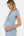 Umstands- und Stillkleid mit dekorativem Taillenband – Babyblau