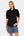 Umstandsshorts aus Leinenmix – Blau