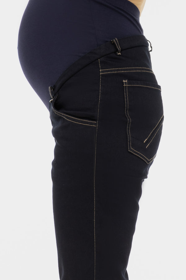 Stretch-Umstandsjeans – Dunkelblau