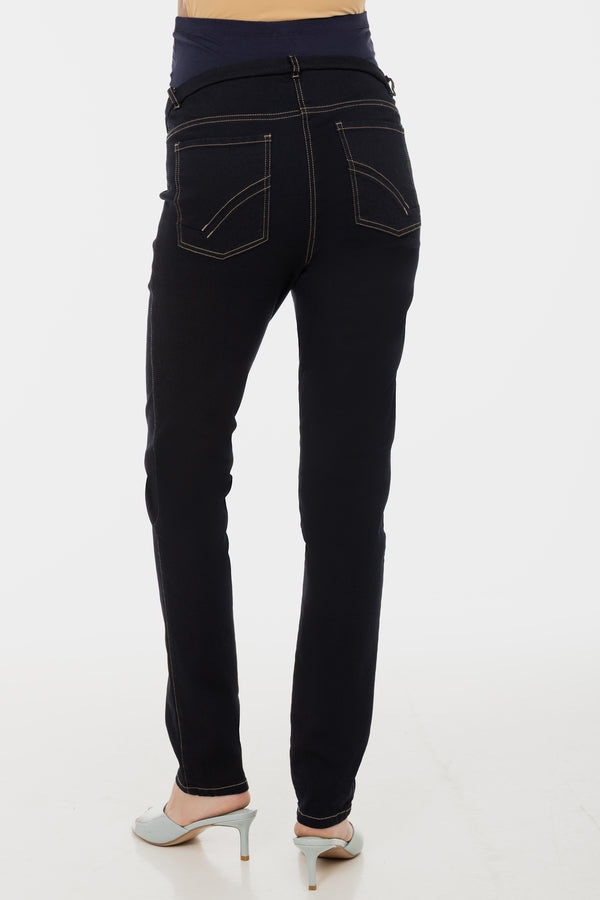 Stretch-Umstandsjeans – Dunkelblau