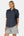 Gestreifte Umstandsshorts – Grau