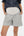 Gestreifte Umstandsshorts – Grau
