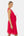 Festliches Umstands- und Stillkleid mit Falten – Himbeere