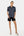 Umstandsshorts aus Denim mit umgeschlagenem Saum
