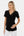 Umstands- und Stillbluse mit Spitzendetails – Schwarz