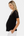Umstands- und Stillbluse mit Spitzendetails – Schwarz