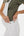 Denim zwangerschaps­salopette – wit