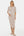 Langes figurbetontes Umstands- und Stillkleid mit Crinkle-Effekt – Sand