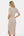 Langes figurbetontes Umstands- und Stillkleid mit Crinkle-Effekt – Sand