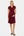 Umstands- und Stillkleid mit Wickel-Top – Bordeaux