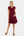 Umstands- und Stillkleid mit Wickel-Top – Bordeaux