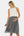 Elegantes Umstands- und Stillkleid mit Ripp-Top und geblümtem Rock