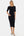 Tailliertes Umstands- & Stillkleid aus geripptem Baumwolljersey – Navy