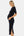 Tailliertes Umstands- & Stillkleid aus geripptem Baumwolljersey – Navy