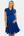 Umstands- und Stillkleid mit Wickel-Top – Königsblau