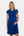 Umstands- und Stillkleid mit Wickel-Top – Königsblau