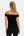 Elegante Umstandsbluse mit Knotendetail - Schwarz