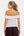 Elegante Umstandsbluse mit Off-Shoulder – Weiß