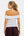 Elegante Umstandsbluse mit Off-Shoulder – Weiß