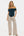 Elegante Umstandsbluse mit Off-Shoulder – Petrol