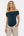 Elegante Umstandsbluse mit Off-Shoulder – Petrol
