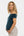 Elegante Umstandsbluse mit Off-Shoulder – Petrol