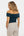 Elegante Umstandsbluse mit Off-Shoulder – Petrol