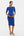 Tailliertes Umstands- und Stillkleid mit Crinkle-Effekt – Königsblau