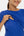 Tailliertes Umstands- und Stillkleid mit Crinkle-Effekt – Königsblau