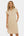 Umstands- und Still-Hemdblusenkleid aus elastischem Jersey – Sand