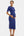 Figurbetontes langes Umstands- und Stillkleid – Blau